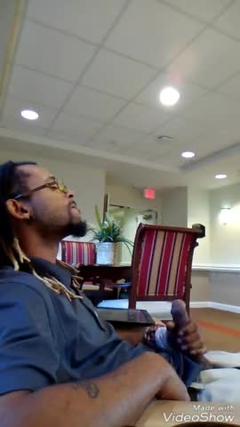 Almost caught in a hotel lobby masturbating