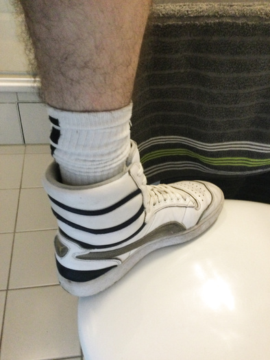 My selfmade puma ralph sampson „superhigh“ :p made from two identical pairs to make them higher