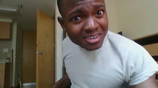 Horny nigga plays with his new ass toy