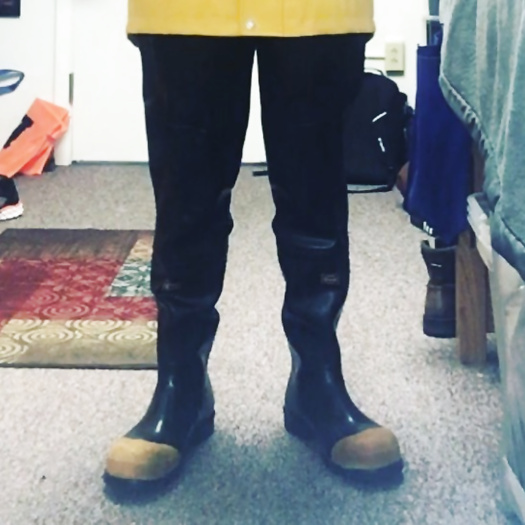 Love yellow and black waders. love to get them muddy too.
