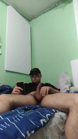Masturbating for a friend by video call