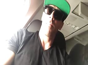 Guy on plane