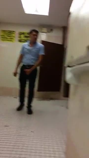 Spying in public bathrooms to see who masturbates