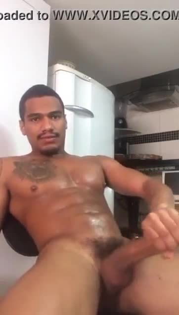 Cute latino having fun in front of the webcam