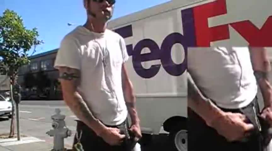 Caught by a fedex guy