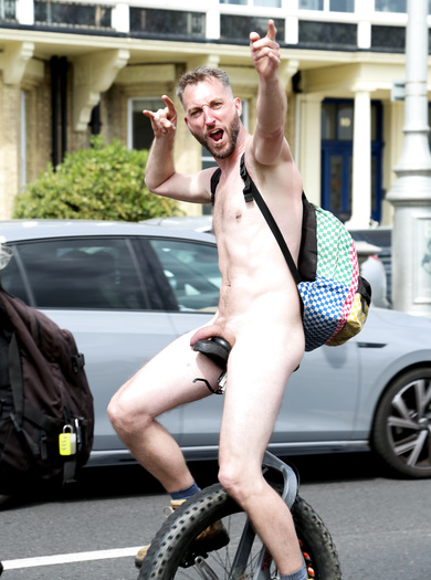 Men naked in festivals, games, shows, challenges etc