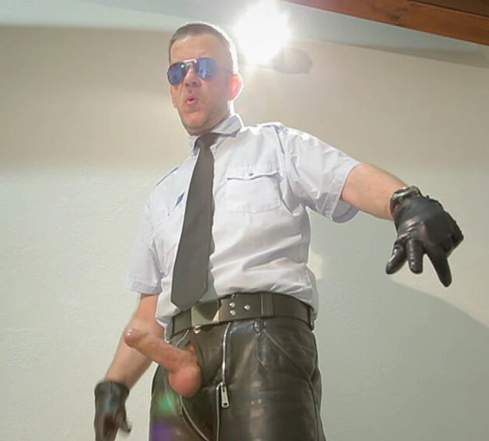 Leather cop 59 : 9 nude pics
