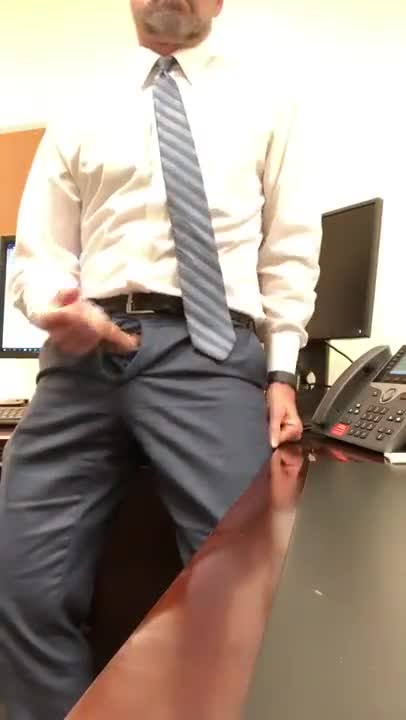 So horny a I decided to wank my cock in the office