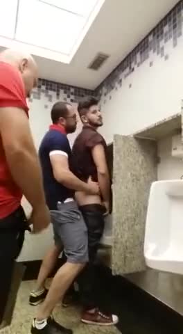 Caught Cruising for sex and breeding a slut at a urina l while being watched