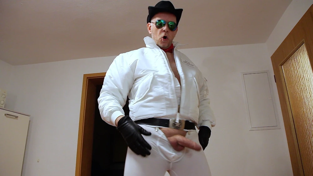 White lycra cowboy teaser: 7 nude pics